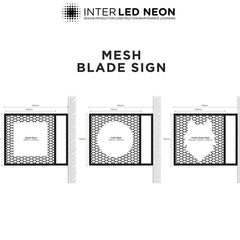 The Barbican' - Industrial Mesh Blade Sign