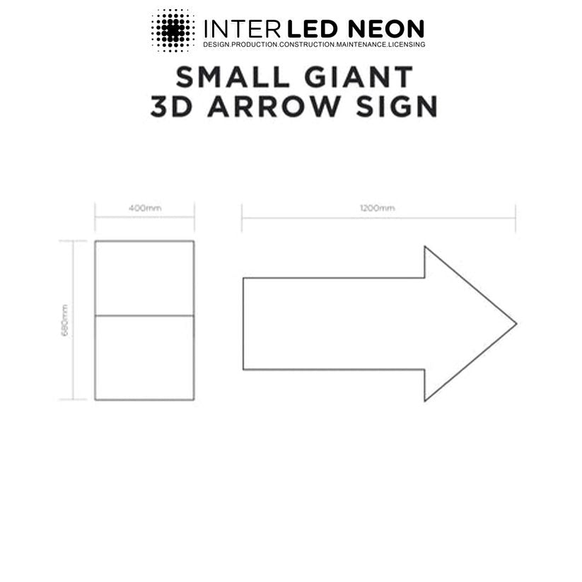 The Kingsway' - Large Freestanding Arrow Sign for shops & events Regular