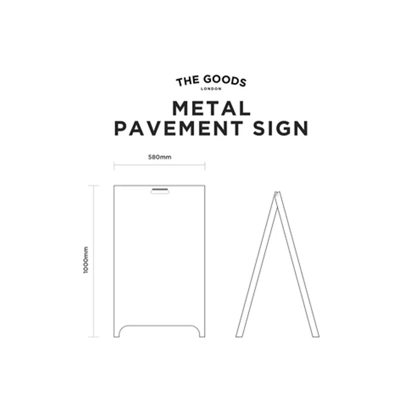 The Fitzrovia' - Metal Pavement Sign