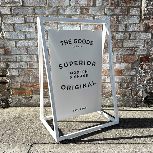 The Soho' - A Board Sign Metal 'A' frame with swinging panel