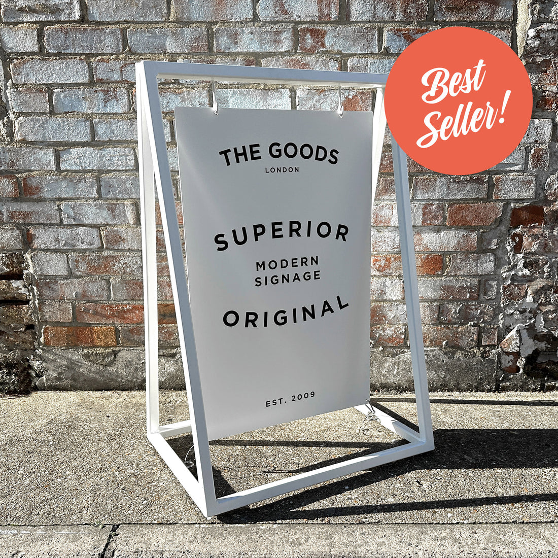 'The Soho' - A Board Sign Metal 'A' frame with swinging panel