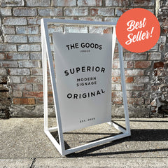 'The Soho' - A Board Sign Metal 'A' frame with swinging panel