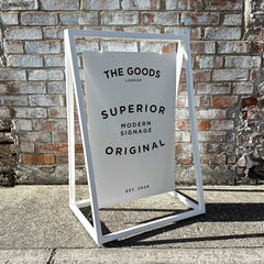 'The Soho' - A Board Sign Metal 'A' frame with swinging panel